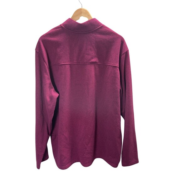 Adidas Zip Golf Jacket 2XL Women's Size Dark Pink 1/4 Zip Closure Logo - Picture 2 of 6